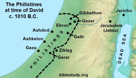 philistia-gaza-map-pentapolis